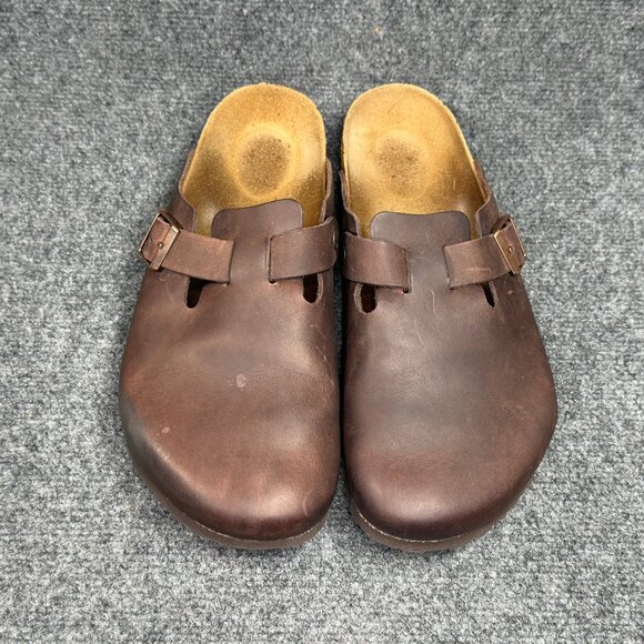 Birkenstock Boston Clogs Men\'s Size 13 Habana Brown Oiled Leather Slip On Sandal main image 7